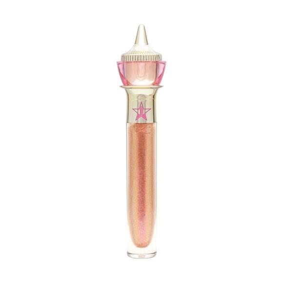 NEW JEFFREE STAR The Gloss Lip Color Shockwave Pink Bronze Light Tint Glitter - Picture 3 of 10